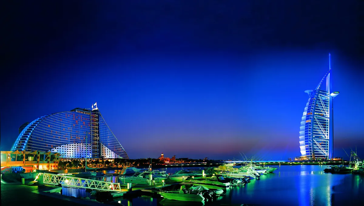Burj Al Arab & Jumeirah Coast — yacht route in Dubai