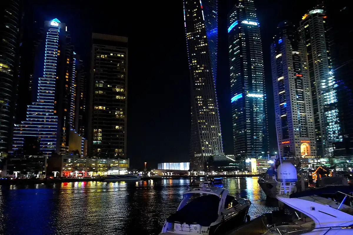 Dubai Marina & JBR Skyline Loop — yacht route in Dubai
