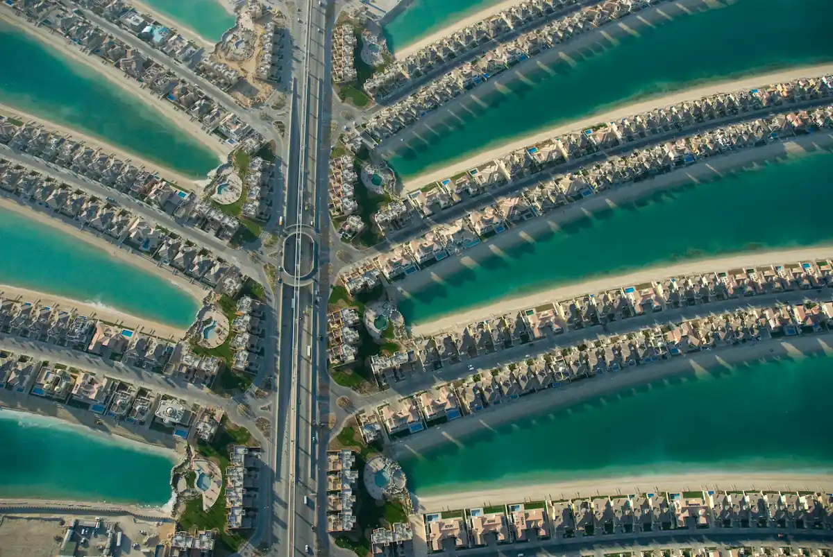 Palm Jumeirah & Atlantis — yacht route in Dubai