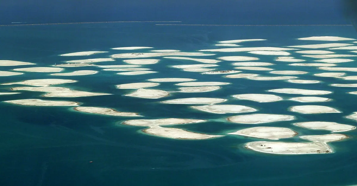 The World Islands — yacht route in Dubai
